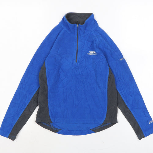 Tresspass Boys Blue Polyester Pullover Sweatshirt Size 7-8 Years
