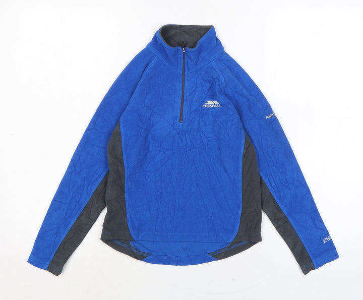 Tresspass Boys Blue Polyester Pullover Sweatshirt Size 7-8 Years