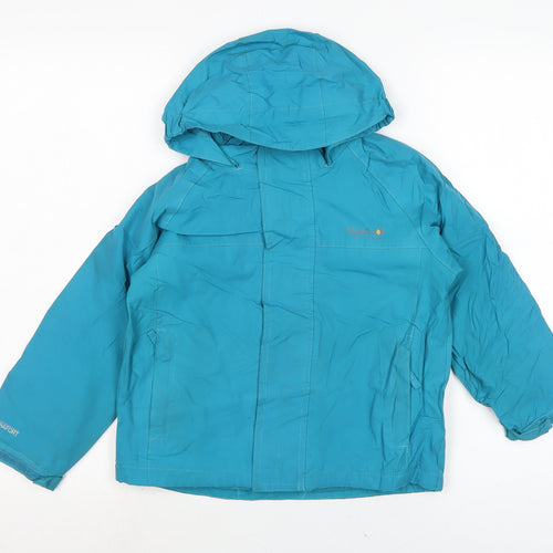 Regatta Girls Blue Anorak Coat Size 5-6 Years Zip