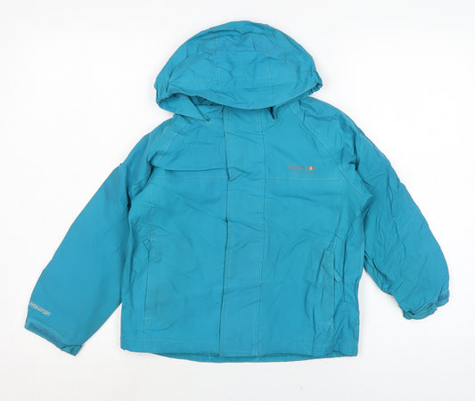 Regatta Girls Blue Anorak Coat Size 5-6 Years Zip