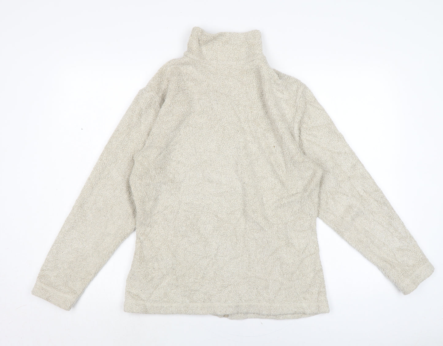 Marks and Spencer Womens Beige Jacket Size 14 Zip