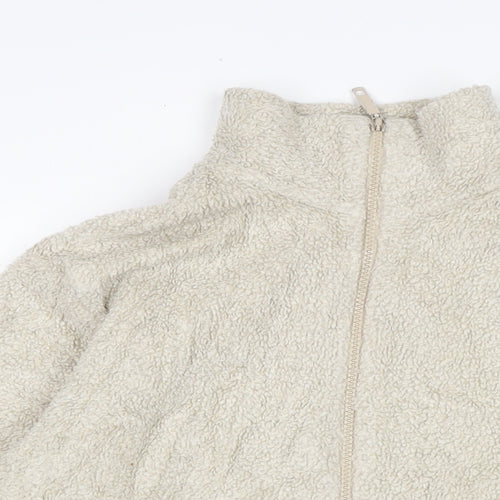 Marks and Spencer Womens Beige Jacket Size 14 Zip