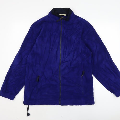 Marks and Spencer Womens Blue Jacket Size 14 Zip