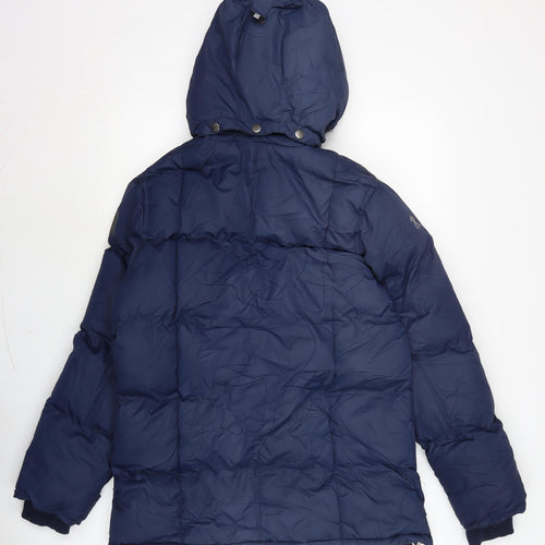 Sexe Womens Blue Parka Coat Size L Zip
