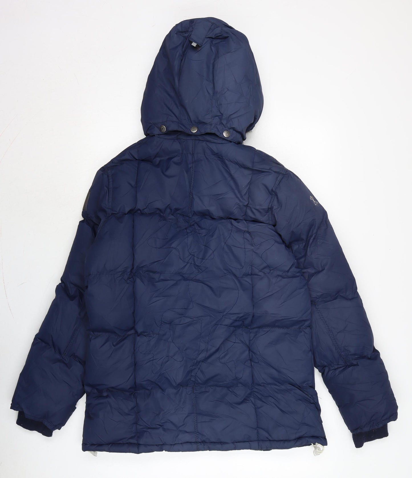 Sexe Womens Blue Parka Coat Size L Zip