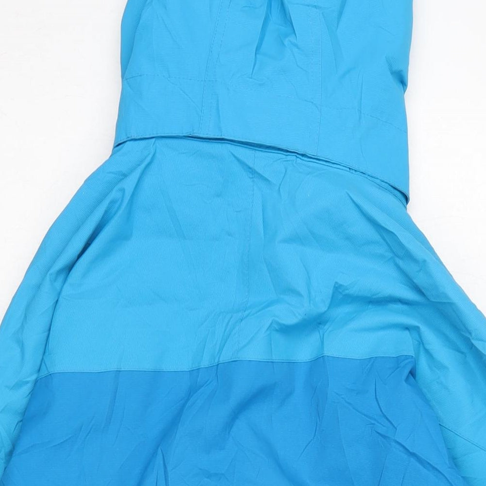 Mountain Life Womens Blue Anorak Coat Size 12 Zip