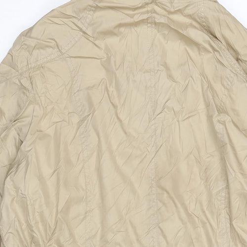 Bonita Womens Beige Rain Coat Jacket Size L Zip