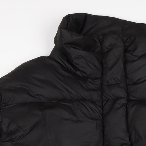 H&M Mens Black Puffer Jacket Jacket Size M Zip