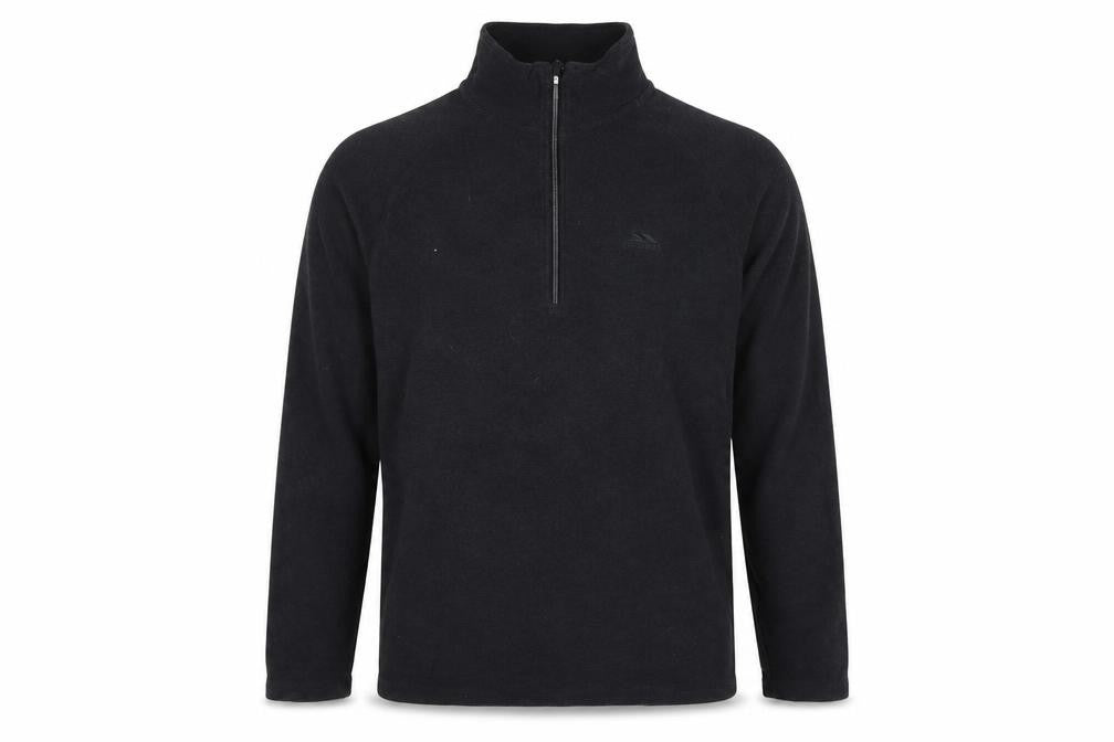 Front view of Trespass men’s grey polyester pullover sweatshirt, size S