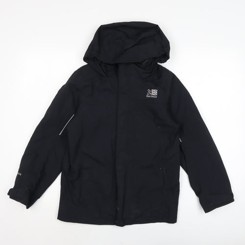 Karrimor Boys Black Anorak Jacket Size 11-12 Years Zip