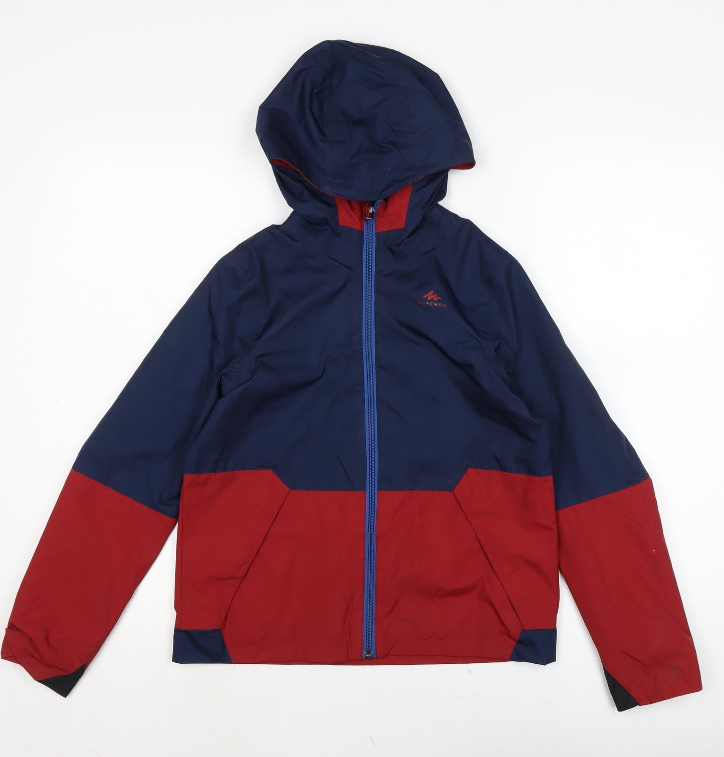 Decathalon Boys Blue Anorak Coat Size 10-11 Years Zip