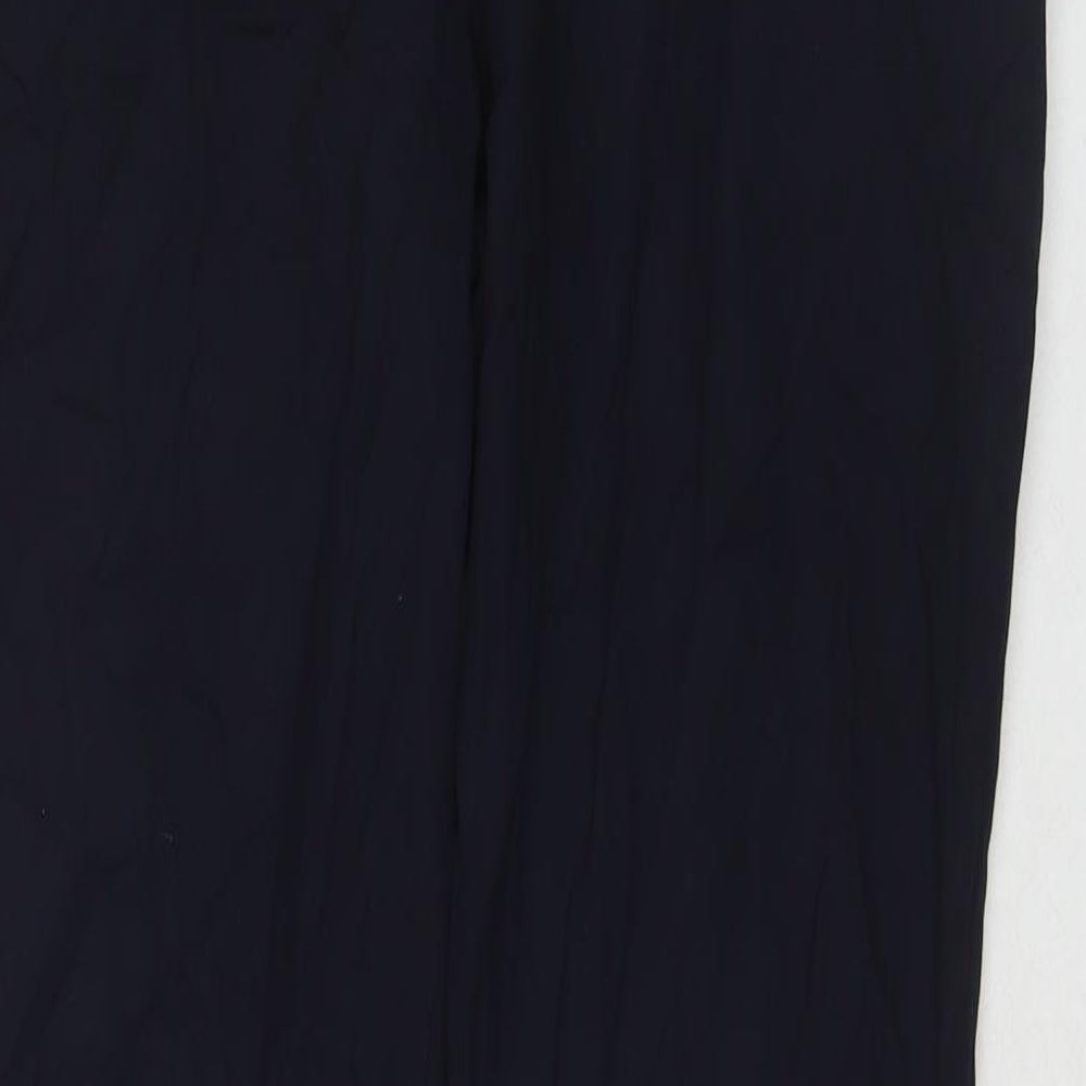 NEXT Womens Blue Polyester Trousers Size 12 L30 in Regular Zip