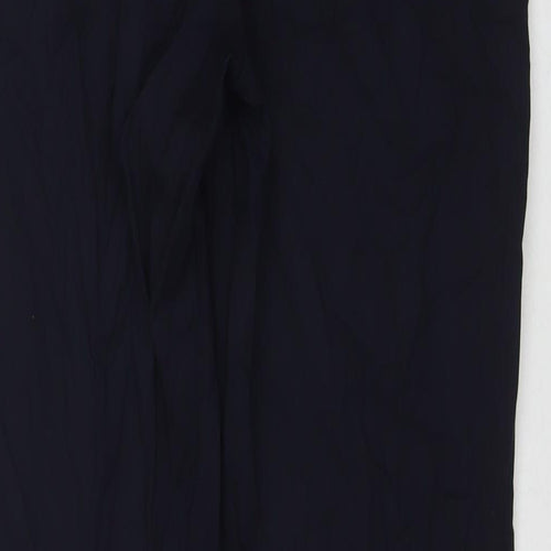 NEXT Womens Blue Polyester Trousers Size 12 L30 in Regular Zip