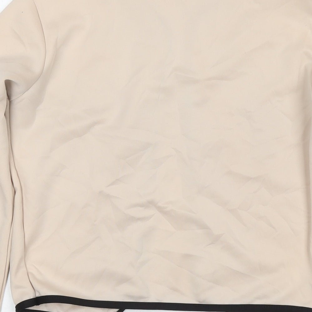 Boohoo Womens Beige Polyester Kimono Blouse Size 8 V-Neck