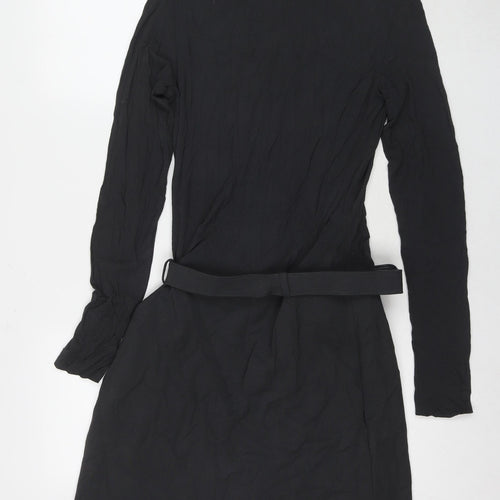 La Perla Womens Grey Viscose A-Line Size 16 Roll Neck Pullover