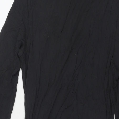 La Perla Womens Grey Viscose A-Line Size 16 Roll Neck Pullover