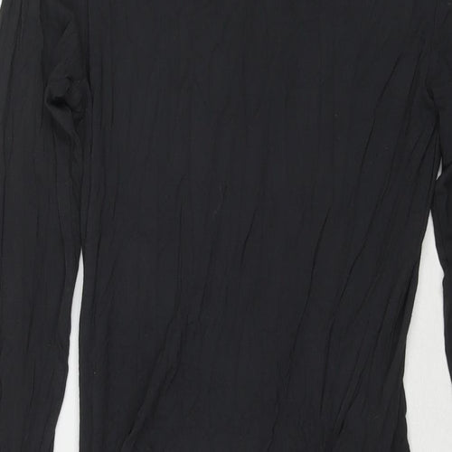 La Perla Womens Grey Viscose A-Line Size 16 Roll Neck Pullover