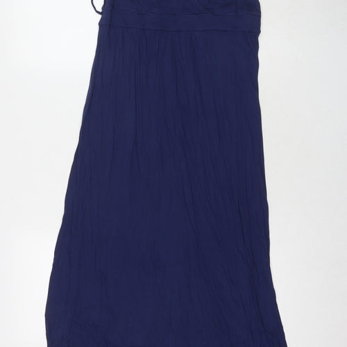 Dorothy Perkins Womens Blue Viscose A-Line Size 12 Scoop Neck Pullover