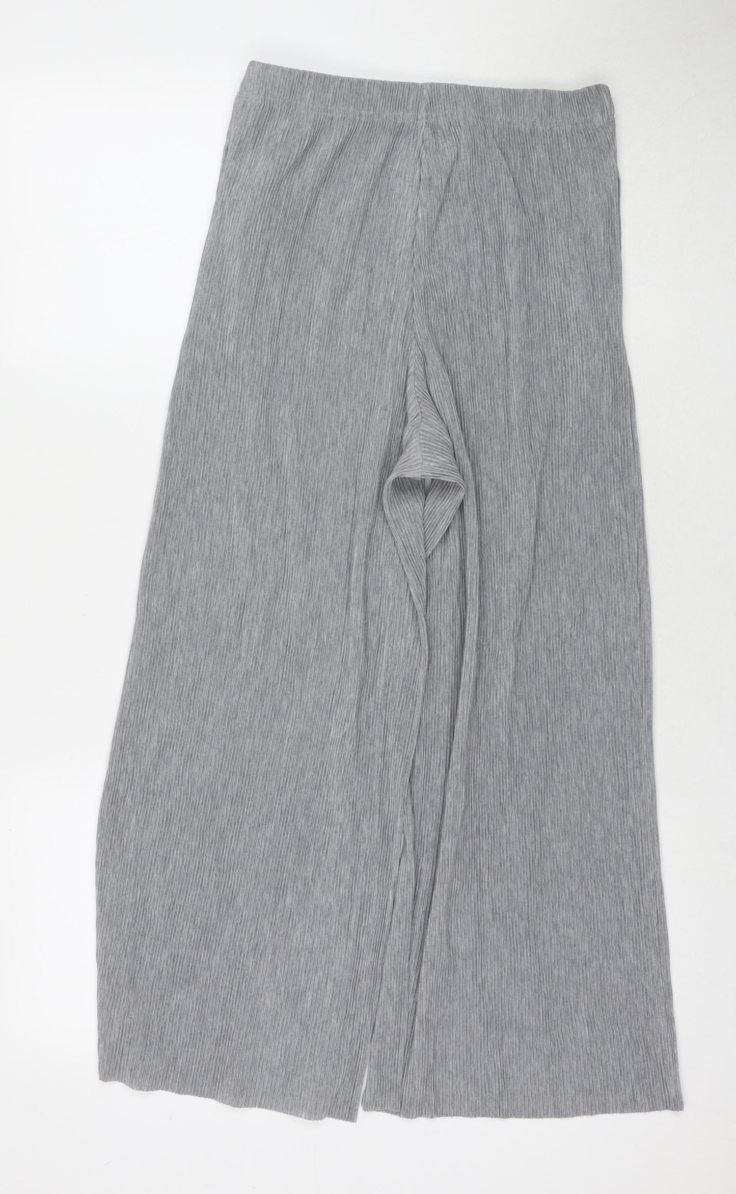 Uniqlo Womens Grey Polyester Trousers Size XS L25 in Regular