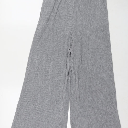 Uniqlo Womens Grey Polyester Trousers Size XS L25 in Regular