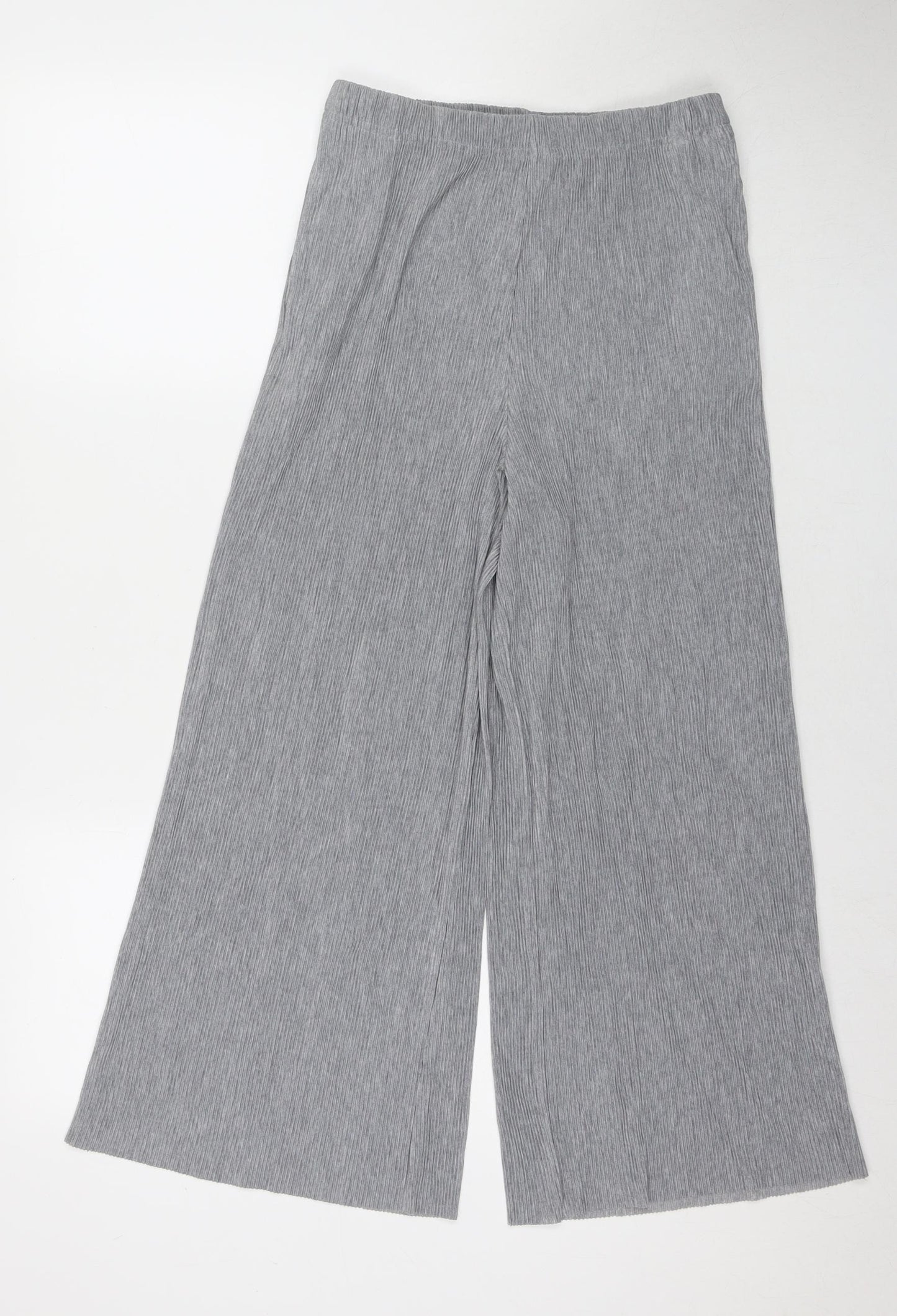 Uniqlo Womens Grey Polyester Trousers Size XS L25 in Regular