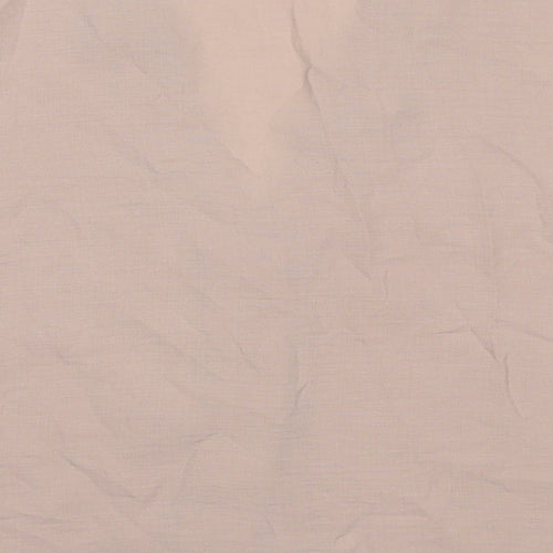 Topshop Womens Beige Polyester Basic Button-Up Size 10 V-Neck