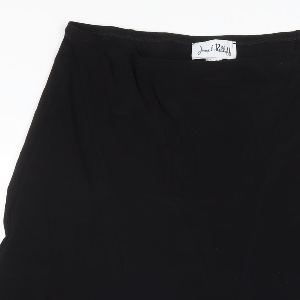 Joseph Ribkoff Womens Black Polyester A-Line Skirt Size 16