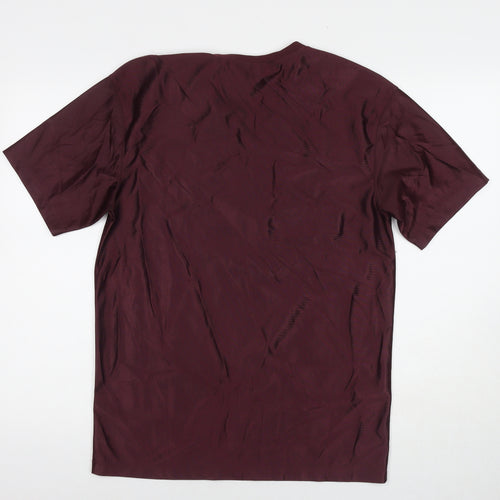 Divided by H&M Mens Brown Polyester T-Shirt Size XS V-Neck