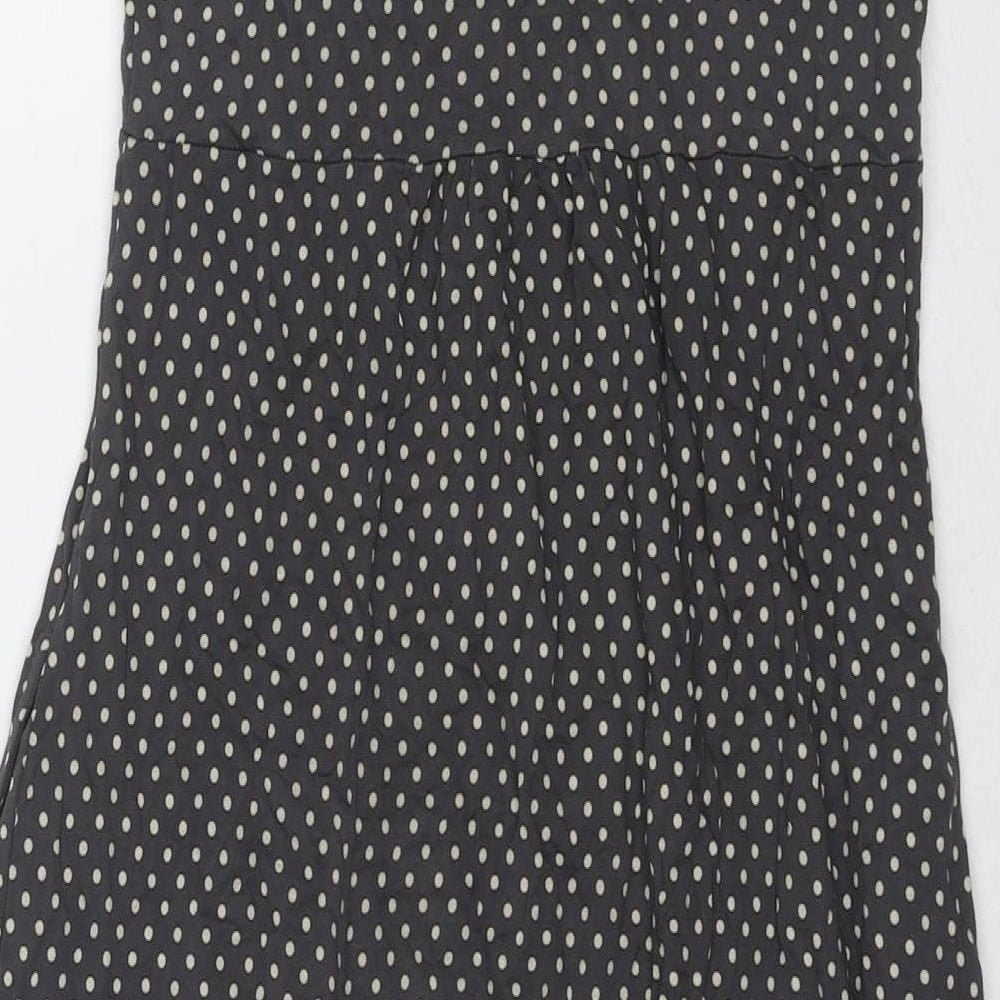 The Masai Womens Grey Polka Dot Viscose A-Line Size XS Round Neck Pullover