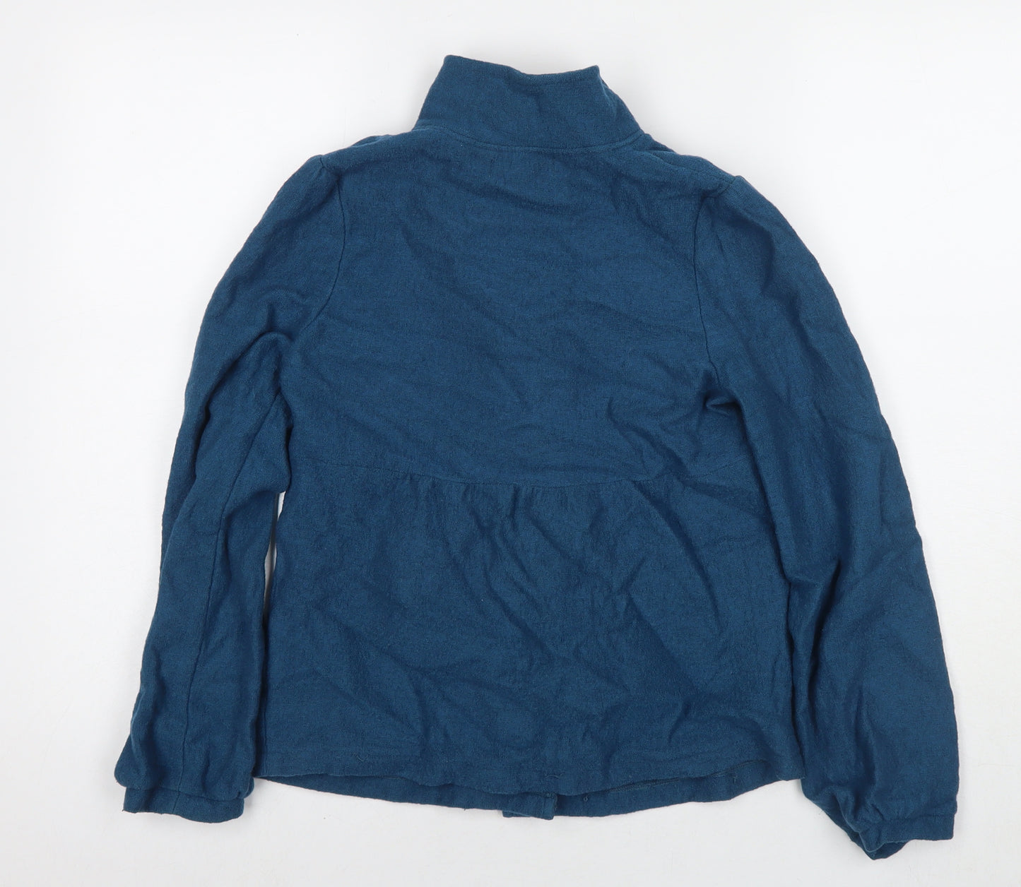 Debenhams Womens Blue Overcoat Coat Size 8 Button