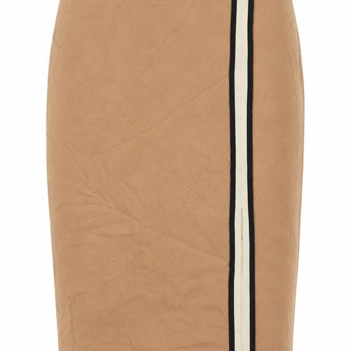 Zara Womens Brown Polyester Straight & Pencil Skirt Size XS Zip