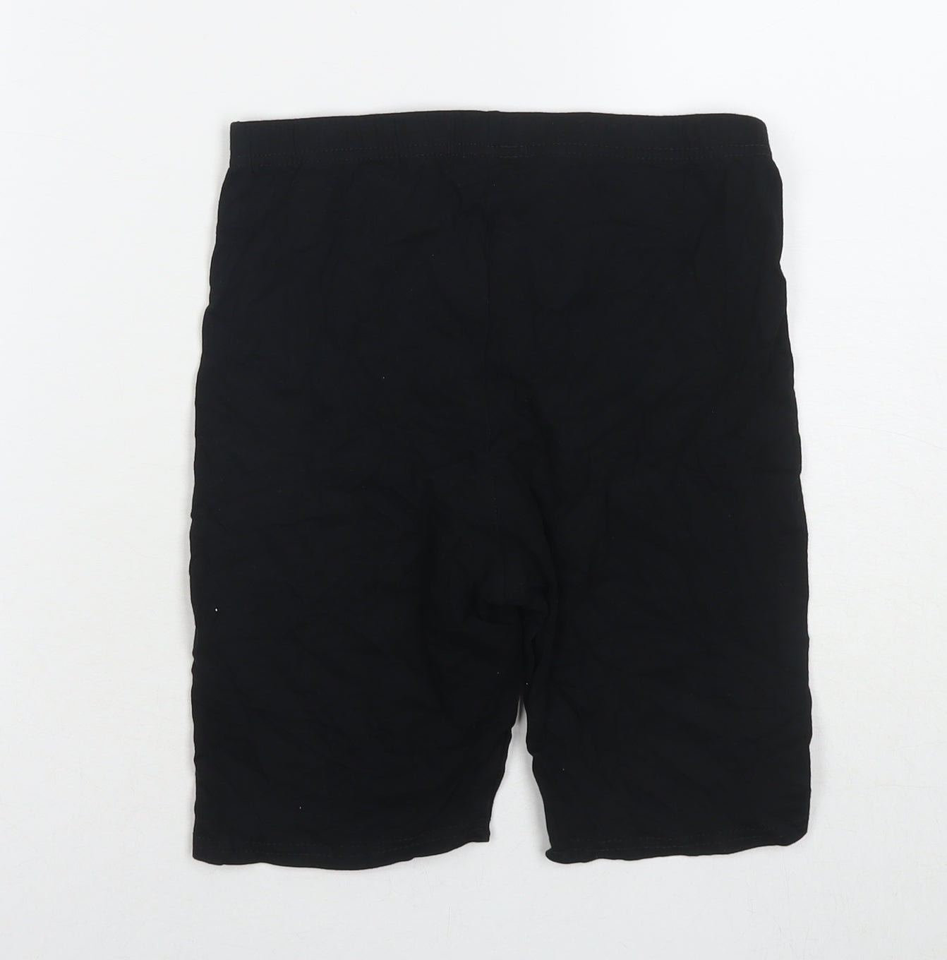 Lipsy Womens Black Cotton Compression Shorts Size 10 L7 in Regular Pull On