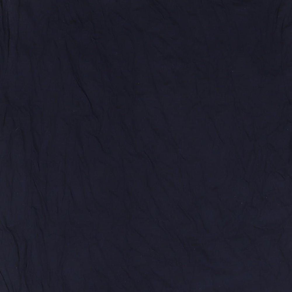 Pull&Bear Mens Blue Cotton T-Shirt Size L Round Neck