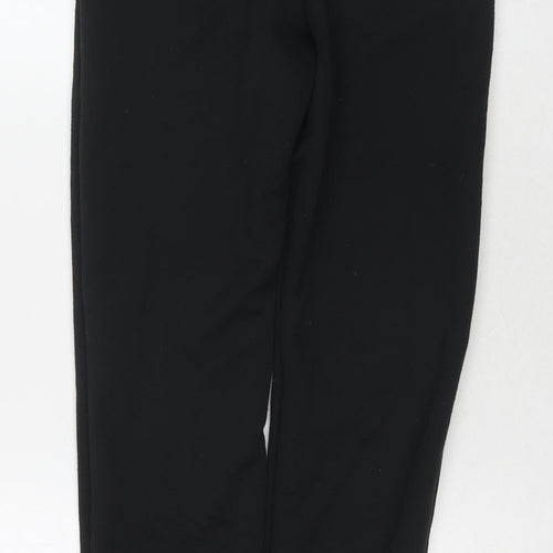 PRETTYLITTLETHING Womens Black Polyester Jogger Trousers Size 6 L29 in Regular