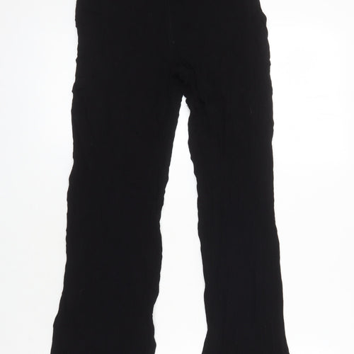 Urban Outfitters Womens Black Viscose Trousers Size XL L24 in Regular