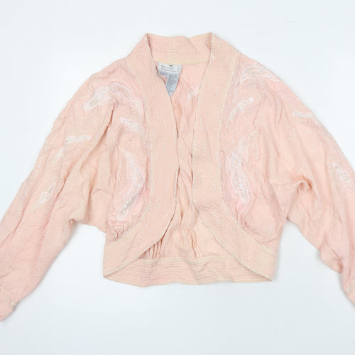 Mercedes & Adrienne Womens Pink Jacket Size S - Beaded detail