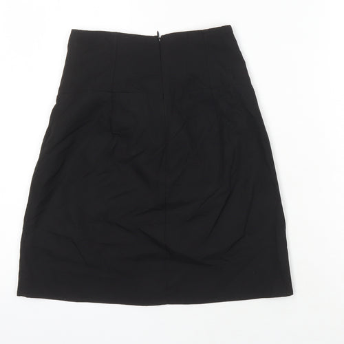 PRETTY LITTLE THING Womens Black Polyester Mini Skirt Size 6