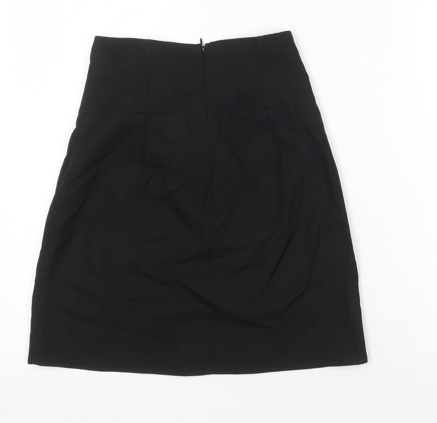 PRETTY LITTLE THING Womens Black Polyester Mini Skirt Size 6