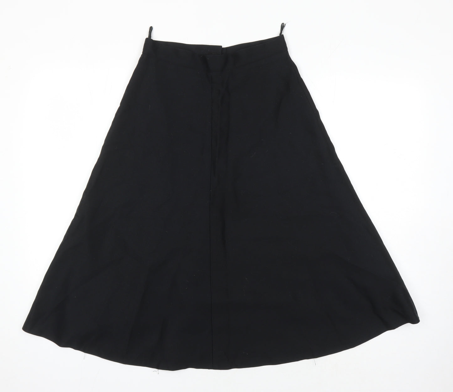 Diolden Womens Black Polyester A-Line Skirt Size 10 Zip