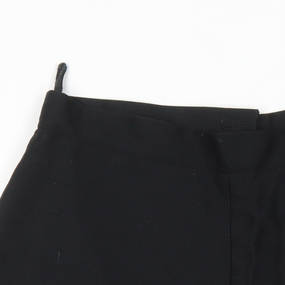 Diolden Womens Black Polyester A-Line Skirt Size 10 Zip