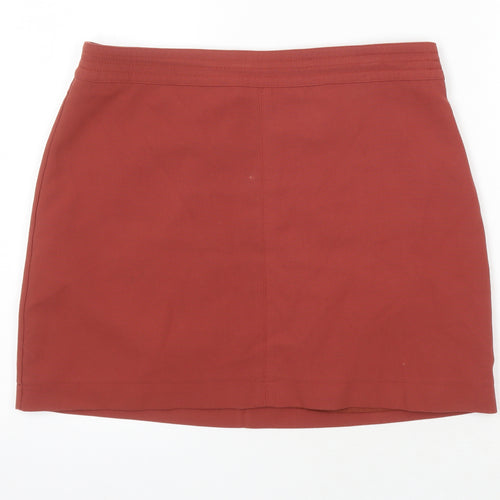 New Look Womens Brown Polyester Mini Skirt Size 14