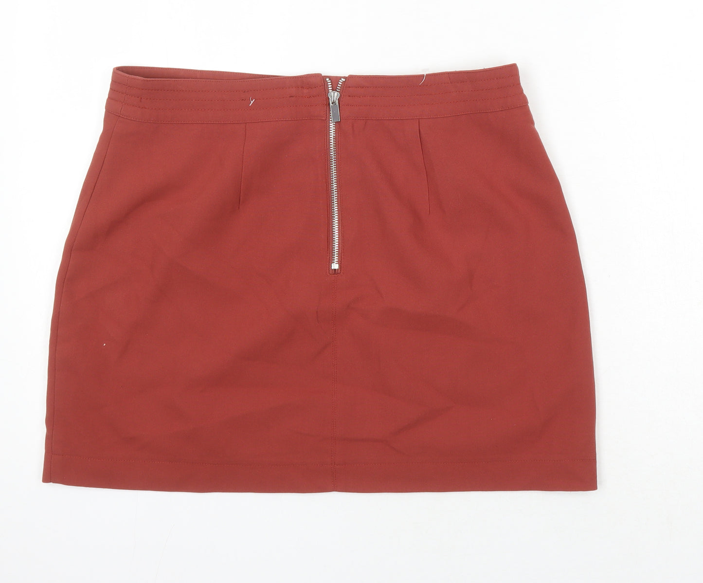 New Look Womens Brown Polyester Mini Skirt Size 14