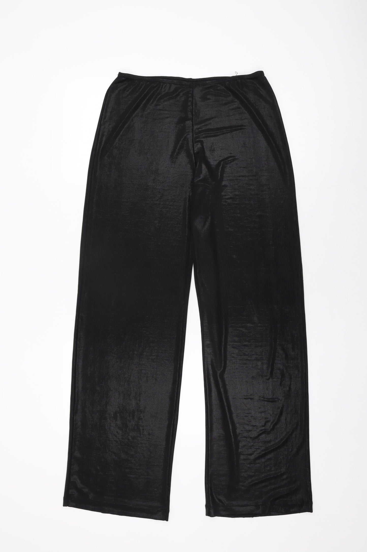 Vladim Womens Black Polyester Trousers Size 14 L32 in Regular