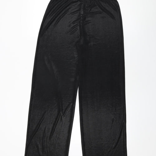 Vladim Womens Black Polyester Trousers Size 14 L32 in Regular