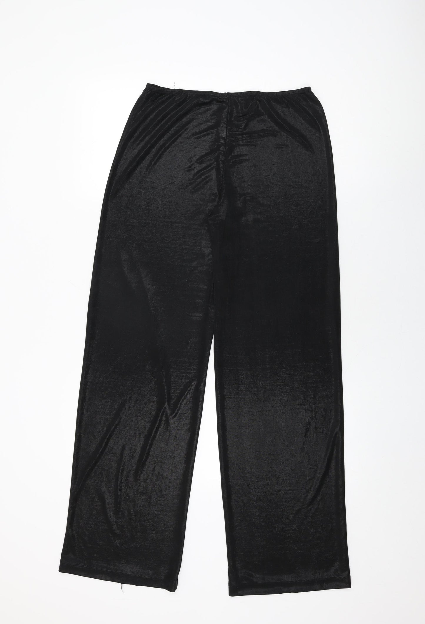 Vladim Womens Black Polyester Trousers Size 14 L32 in Regular