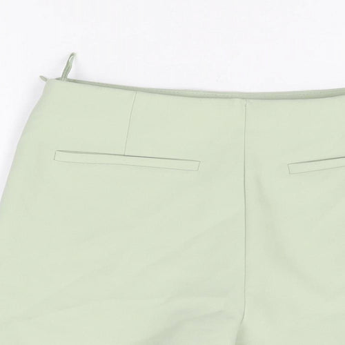 Zara Womens Green Polyester Skort Skirt Size XS Zip