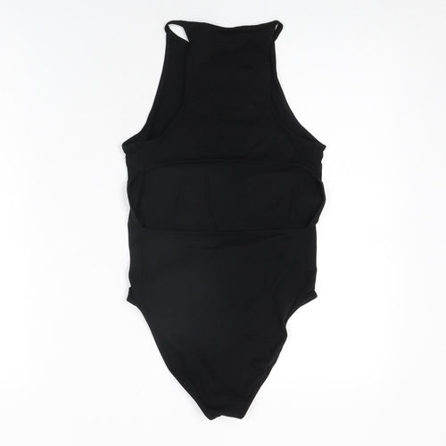 Topshop Womens Black Cotton Bodysuit One-Piece Size 8 Snap - Welcome to Paradise