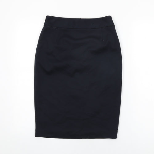 Tahari Womens Blue Rayon Straight & Pencil Skirt Size 6 Zip