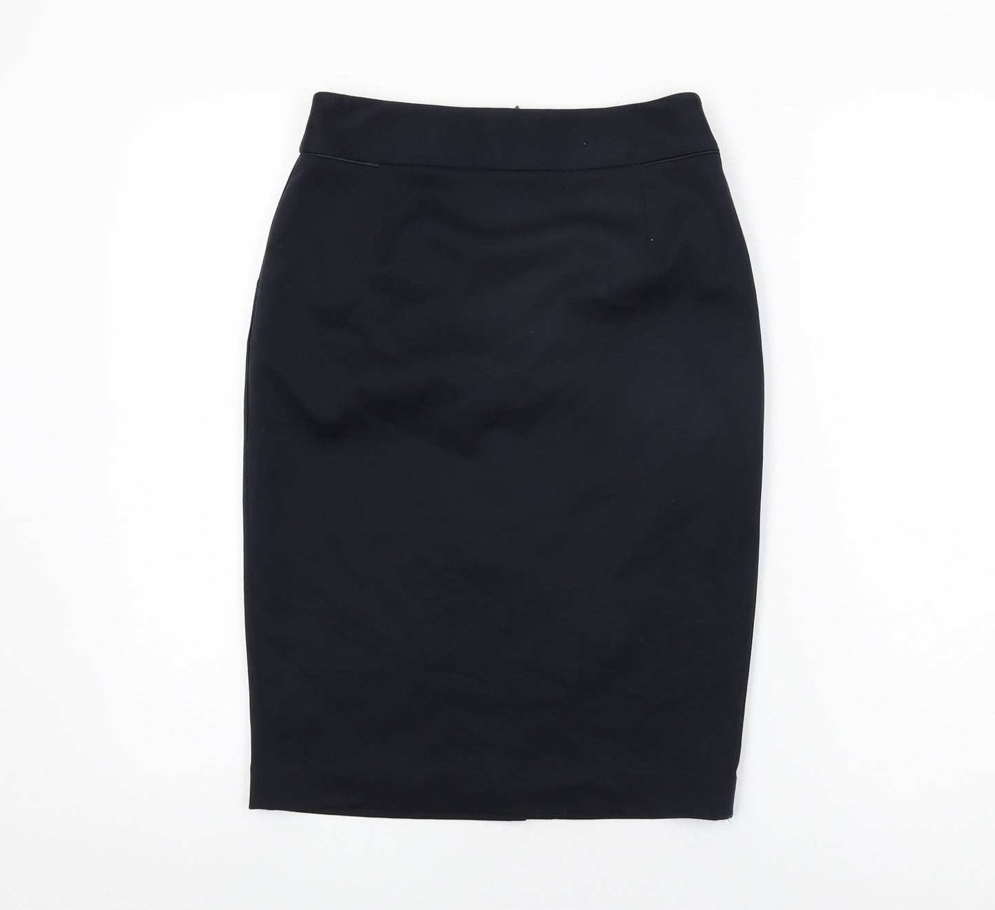 Tahari Womens Blue Rayon Straight & Pencil Skirt Size 6 Zip