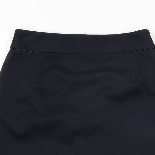 Tahari Womens Blue Rayon Straight & Pencil Skirt Size 6 Zip